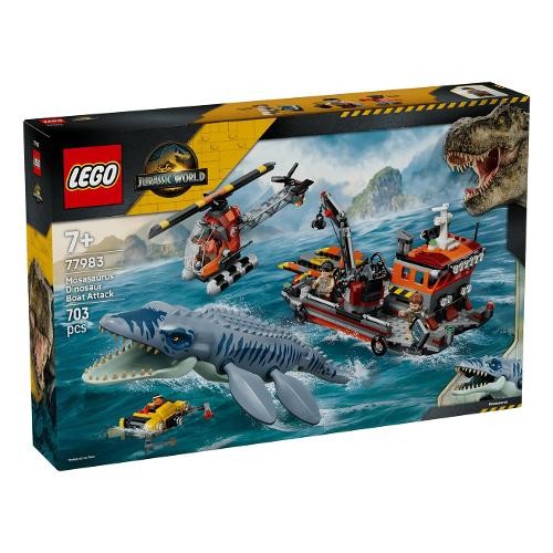 77983 Jurassic World Attacco alla barca del dinosauro Mosasaurus