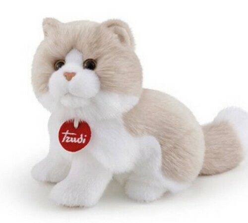Peluche Trudi GATTO  bianco e beige  Giada S