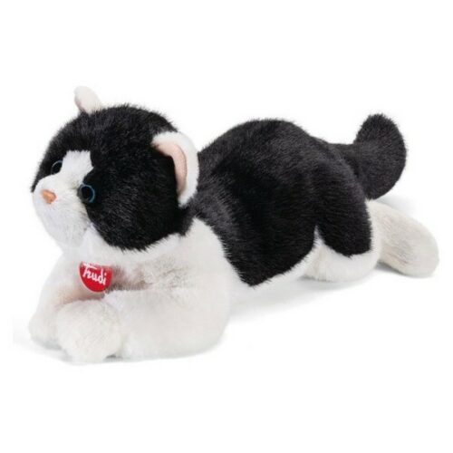 Peluche Trudi GATTO Matilda bianco e nero M