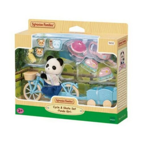 SYLVANIAN FAMILIES - Set Bici e Pattini  ragazza Panda